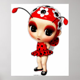 Poster Menina Ladybug