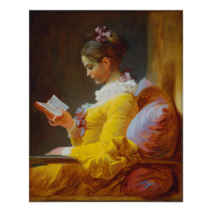 Pôster Menina lendo por Jean Honore Fragonard