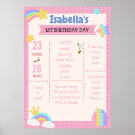 Poster Menina Marco de Pop It Fidget