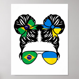 Poster Menina Metade Brasileira Metade Ucraniana Brasil C