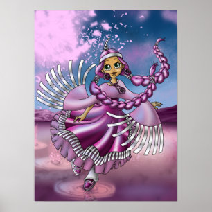 Poster Menina Nativa Americana