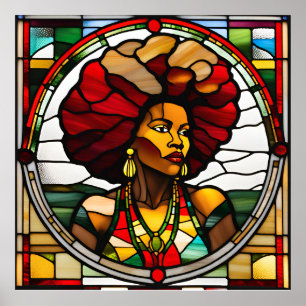 Poster Menina negra melanina irmã rainha rainha mãe irmã