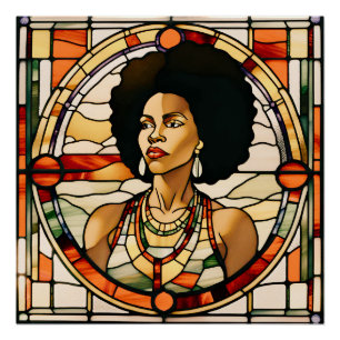 Pôster Menina negra melanina irmã rainha rainha mãe irmã