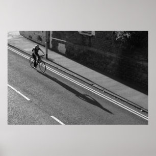 Poster Menina no Bicicleta BW