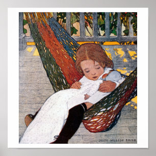 Poster Menina no Hammock, Jessie Willcox Smith