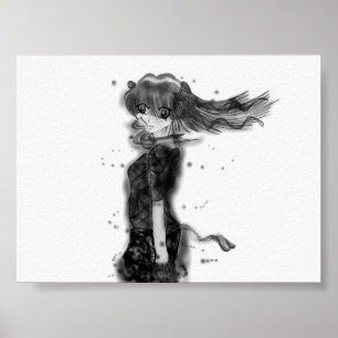 Poster Menina no vento