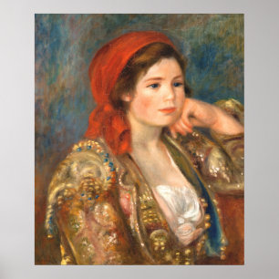 Poster Menina num Casaco Espanhol, Renoir