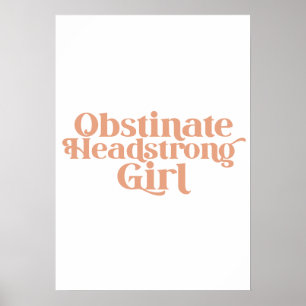 Poster Menina Obstinada e Cabeça Dura Jane Austen