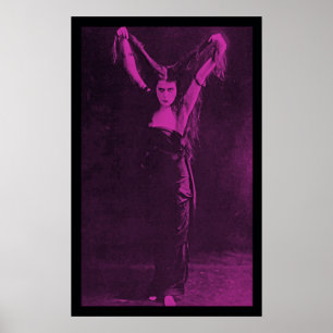 Pôster Menina original Theda Bara do gótico