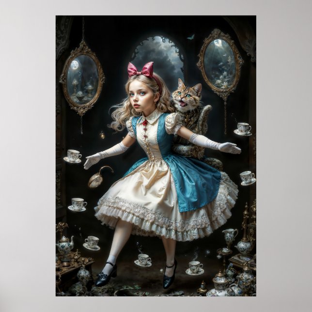 Poster Menina Perdida no País das Maravilhas (Frente)