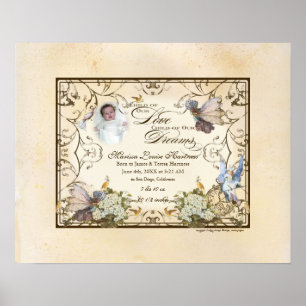 Pôster Menina Personalizada - Princesa Faerie Encantada