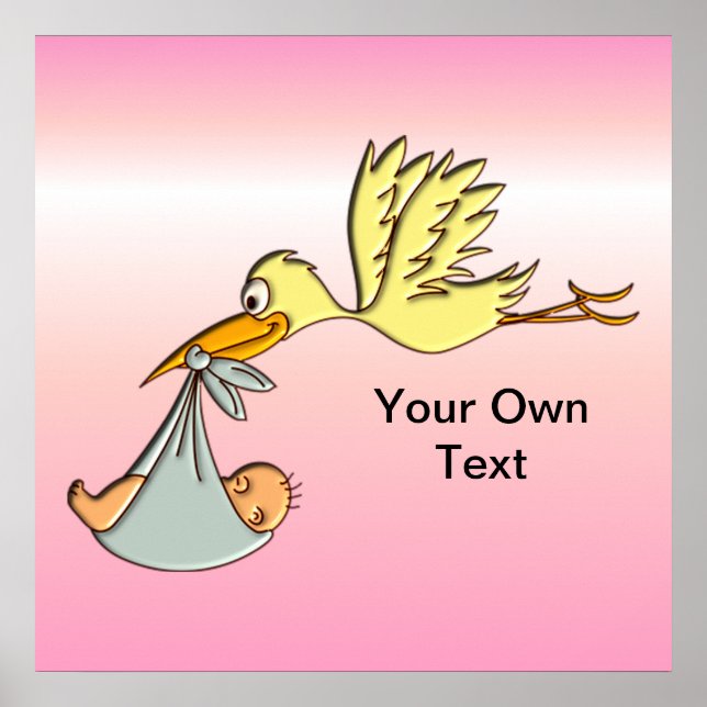 Pôster Menina recém-nascida - Uma Entrega De Storages Voa (Frente)