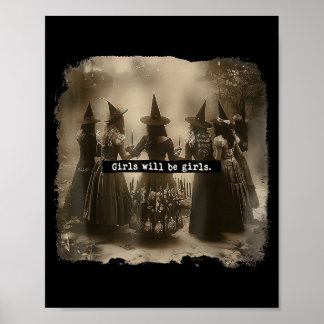 Poster Menina Será Bruxa No Halloween