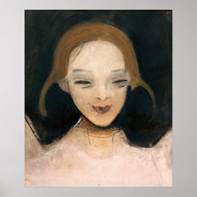 Poster Menina Sorridente, Helene Schjerfbeck  (Frente)