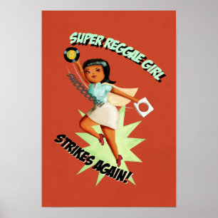 Pôster Menina super da reggae