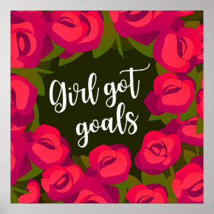 Poster Menina tem objetivos