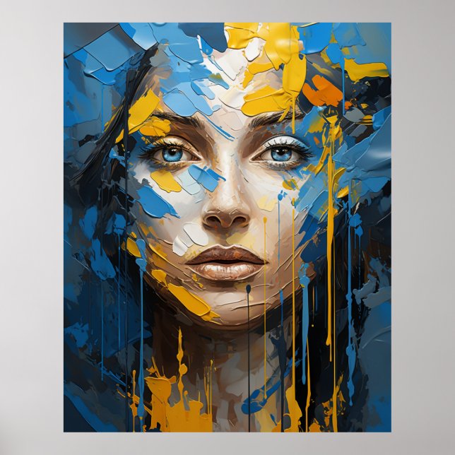 Poster menina ucraniana (Frente)