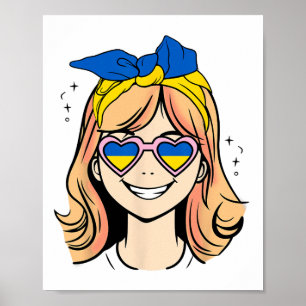 Poster Menina Ucraniana de Cabelo Ruivo