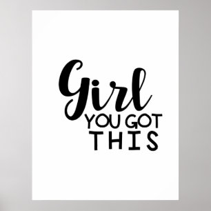Poster Menina você obteve este