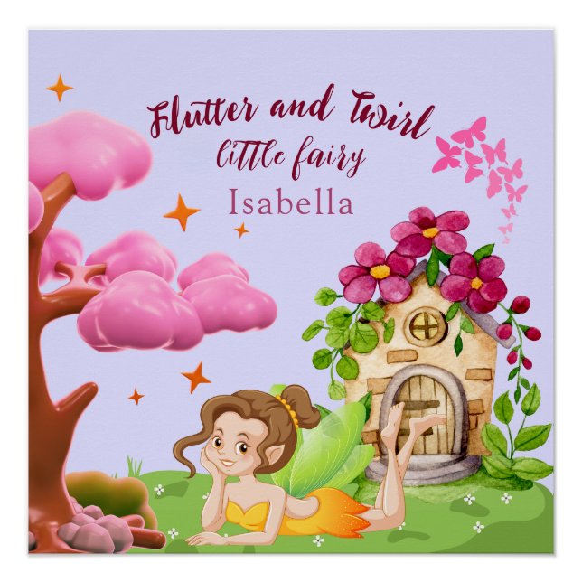 Pôster Meninas bonitas, Pequeno Conto Fairílico, Borbolet (Frente)