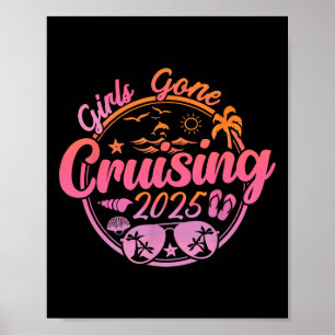 Poster Meninas Cruzeiros 2025 Férias de Cruzeiro Verão Ma