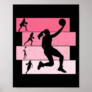 Poster Meninas de basquete Meninas