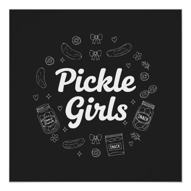 Pôster Meninas do Picles, Design de Citação de Amante (Frente)