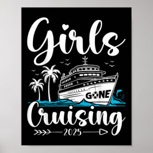Poster Meninas em Cruzeiro 2025 Viagem de Férias de Cruze