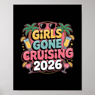 Poster Meninas em Cruzeiro 2026 Viagem de Férias de Cruze