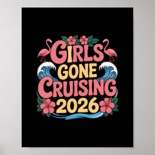 Poster Meninas em Cruzeiro 2026 Viagem de Férias de Cruze