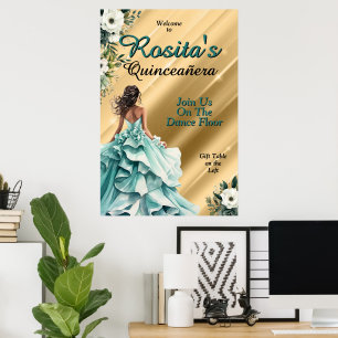 Poster Meninas espanholas 15 anos de idade Quinceanera
