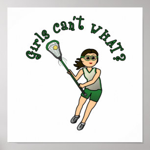 Poster Meninas Lacrosse Green