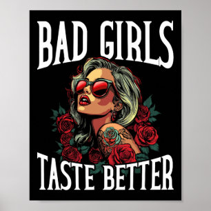 Poster Meninas Más Sabem Mais Humor Adulto Engraçado Tatu