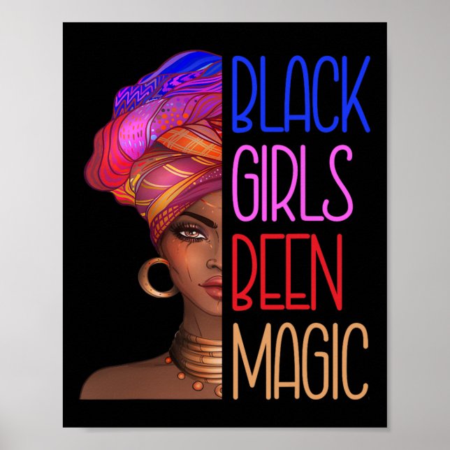 Poster Meninas Negras Foram Rainhas Mágicas Africanas Par (Frente)