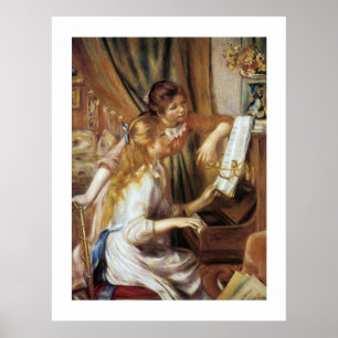 Pôster Meninas no Piano