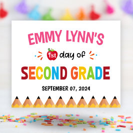 Poster Meninas Primeiro Dia Da Escola Segundo Grau