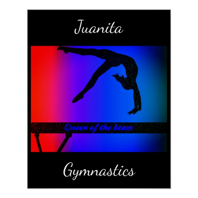 Pôster Meninas Rainha da Trave Cartaz de Ginástica (Frente)