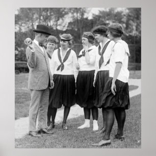 Pôster Meninas Softball, 1919