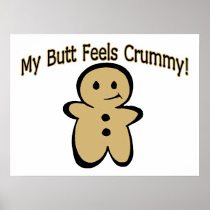 Pôster Menino Crummy do biscoito do bumbum
