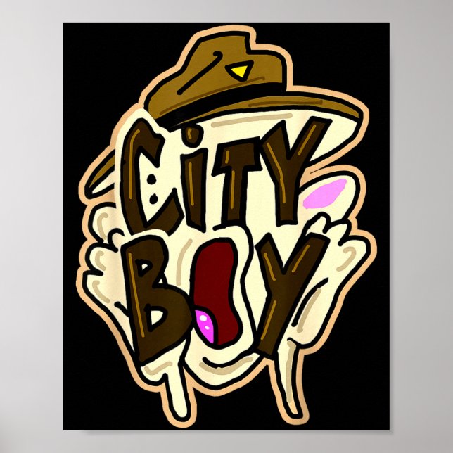 Poster Menino da cidade meme  (Frente)