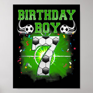 Poster Menino de 7 anos de idade Eu tinha 6 anos agora eu