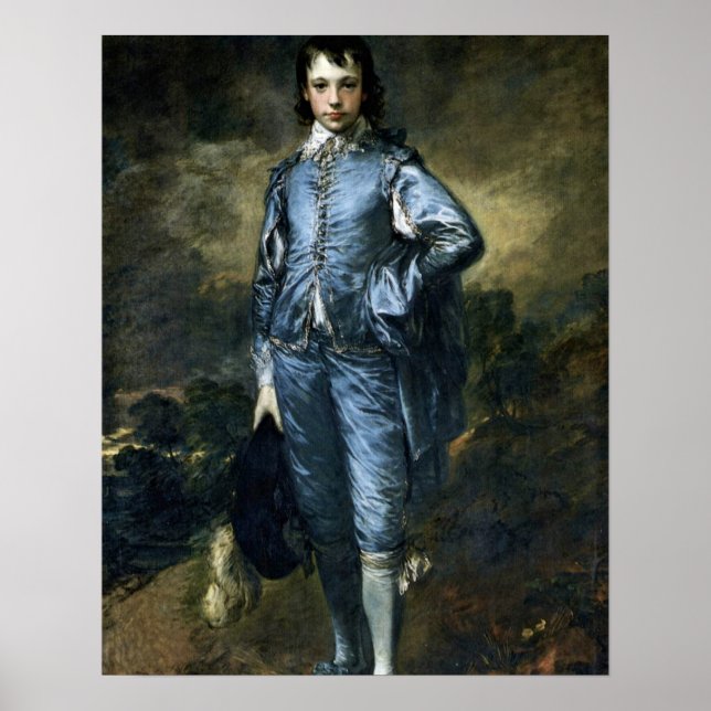 Poster Menino de azul por Thomas Gainsborough (Frente)