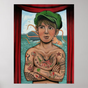 Poster Menino de cabine