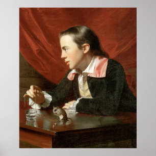 Poster Menino de John Singleton Copley com um esquilo