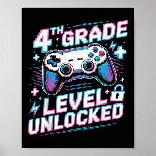 Poster Menino do Primeiro Dia do Jogo de Vídeo Desbloquea