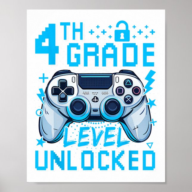 Poster Menino do Primeiro Dia do Jogo de Vídeo Desbloquea (Frente)