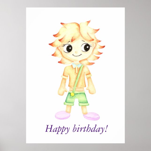 Poster Menino engraçado (Frente)