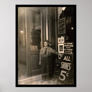 Poster Menino grego 1908 do brilho dos calçados