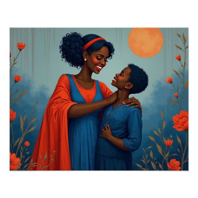 Pôster Menino, Mãe e Felicidade (Frente)