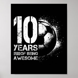 Poster Menino/Menina de 10 anos jogador de futebol